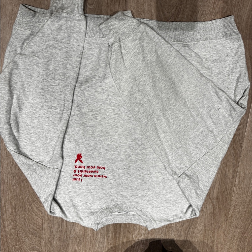 PLAYBOY Gray Fleece Sweatshirt